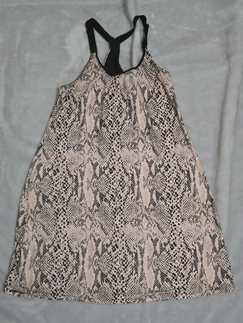 Secret Treasures Blush Snake-Print Mini Night Gown